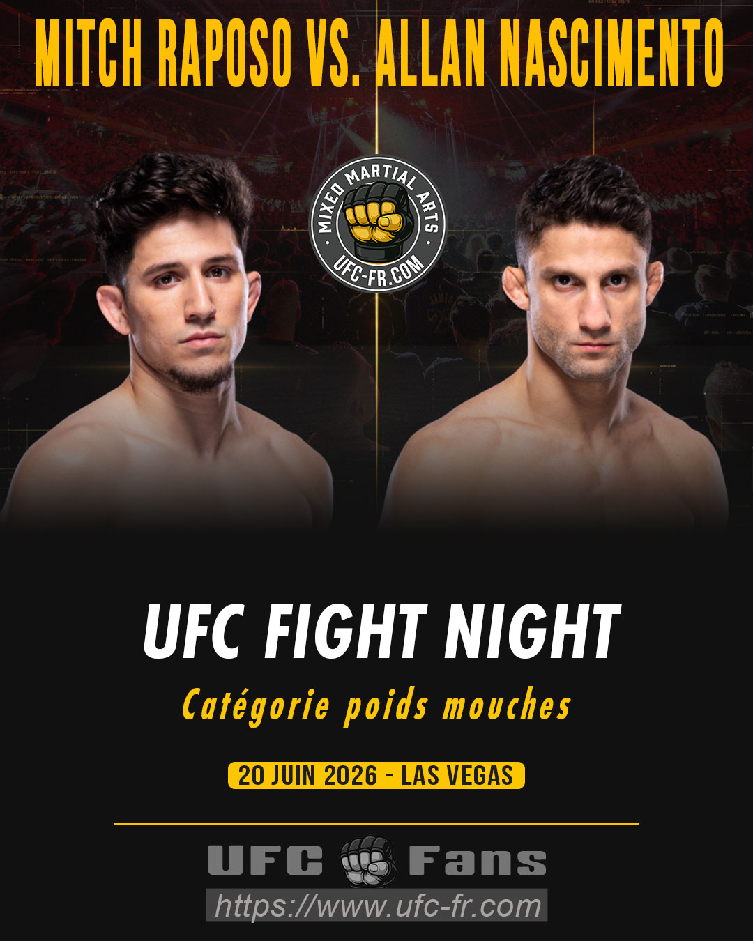 UFC FIGHT NIGHT 279 - Mitch Raposo vs Allan Nascimento