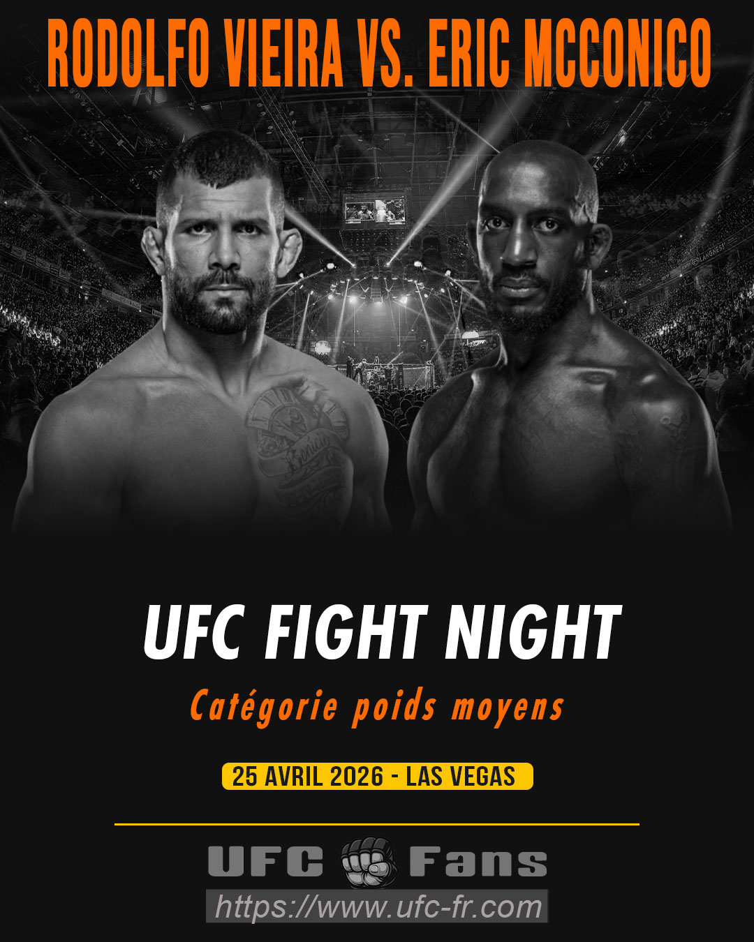 UFC FIGHT NIGHT 274 - Rodolfo Vieira vs Eric McConico UFC FIGHT NIGHT 274 - Rodolfo Vieira vs Eric McConico