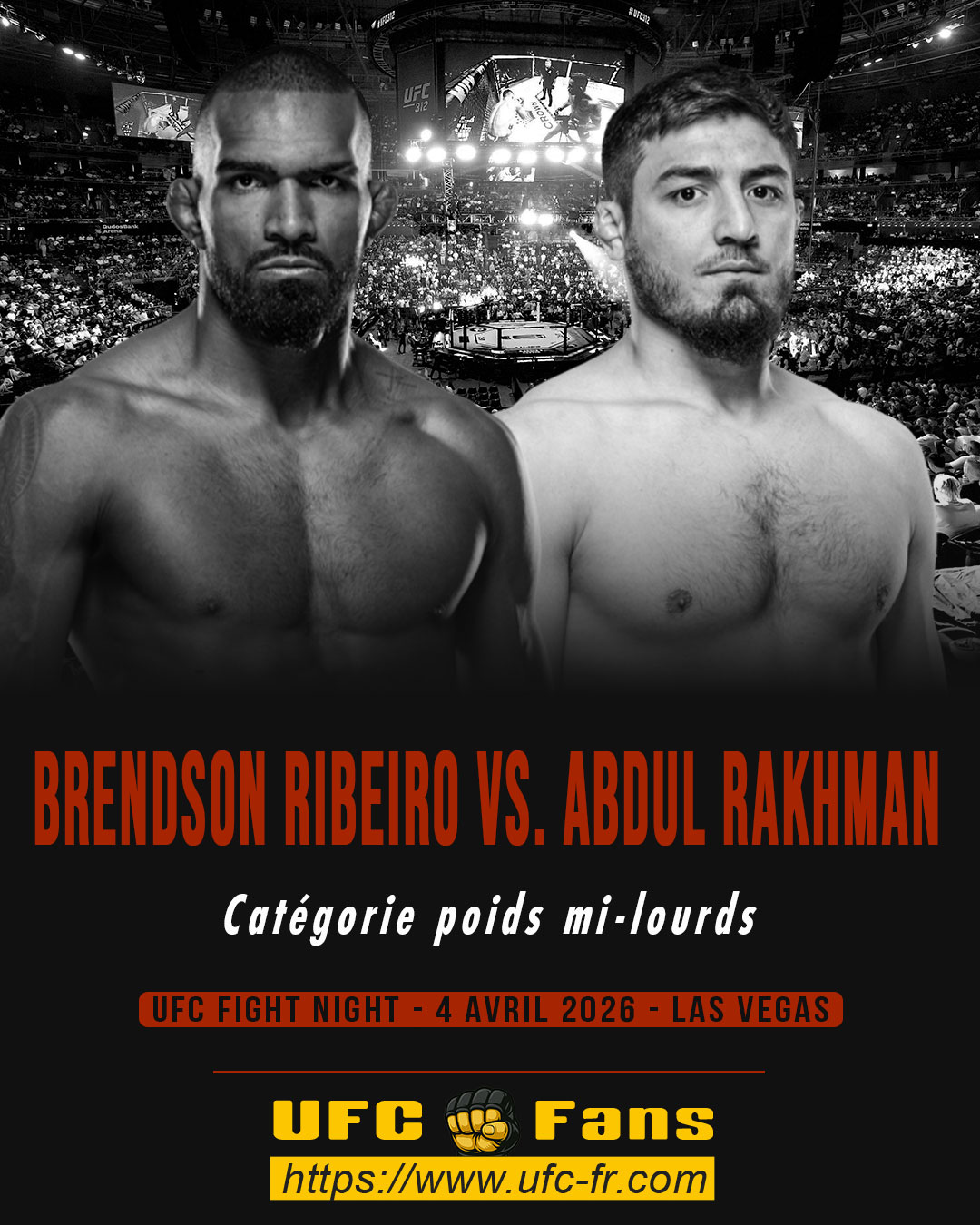 UFC FIGHT NIGHT 272 - Brendson Ribeiro vs Abdul Rakhman Yakhyaev UFC FIGHT NIGHT 272 - Brendson Ribeiro vs Abdul Rakhman Yakhyaev
