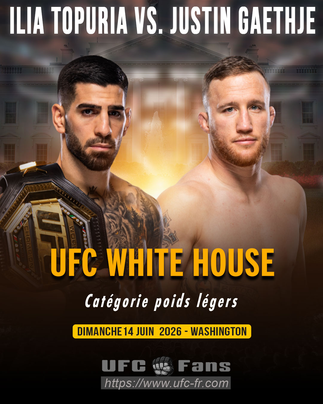 UFC FREEDOM 250 - Ilia Topuria vs Justin Gaethje UFC FREEDOM 250 - Ilia Topuria vs Justin Gaethje