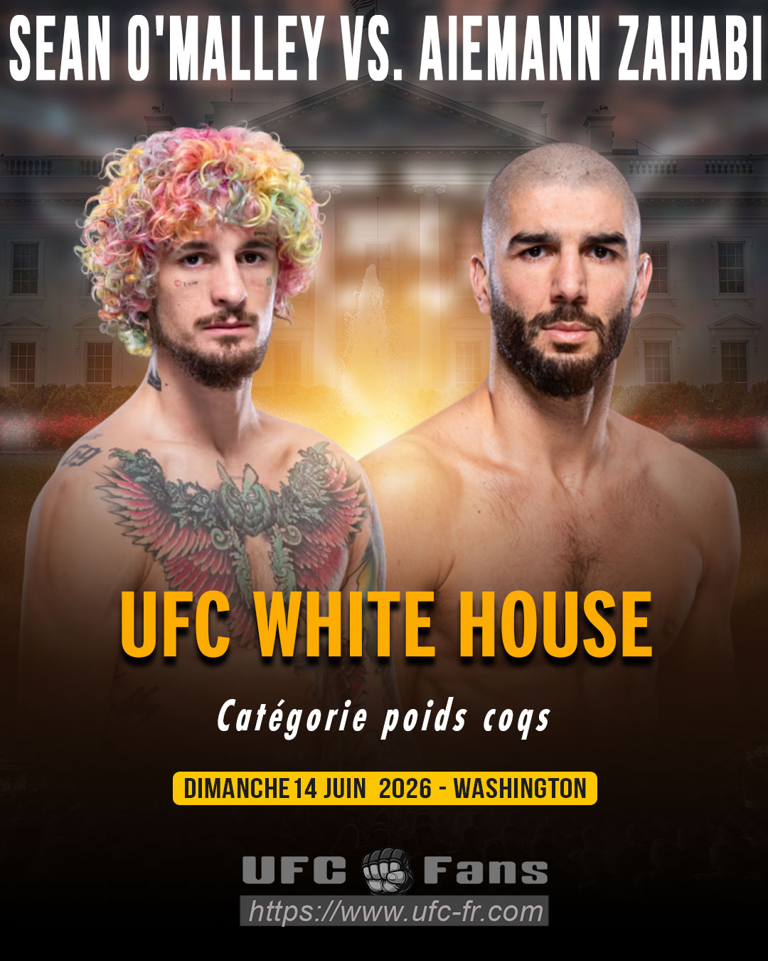 UFC FREEDOM 250 - Sean O'Malley vs Aiemann Zahabi UFC FREEDOM 250 - Sean O'Malley vs Aiemann Zahabi