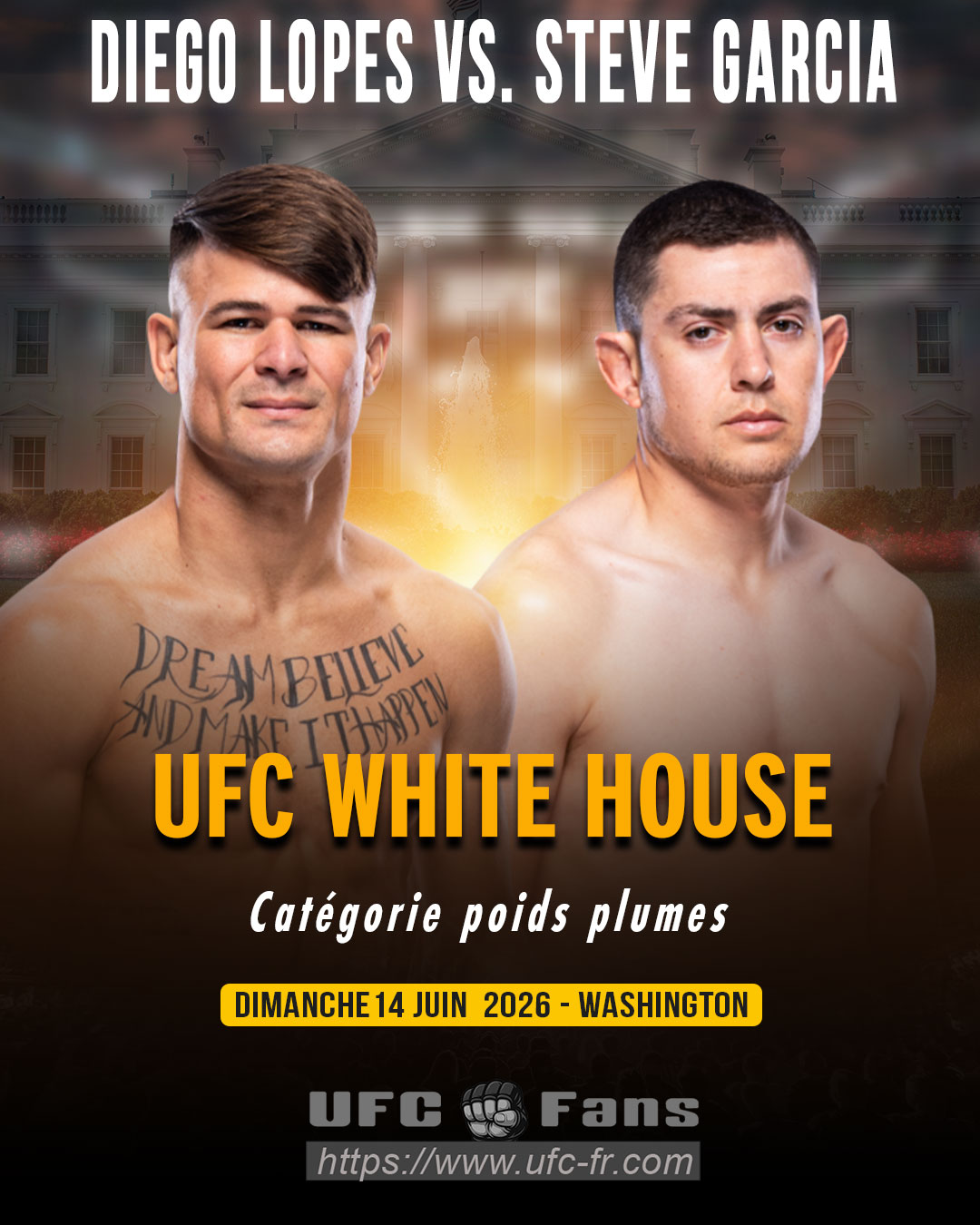 UFC FREEDOM 250 - Diego Lopes vs Steve Garcia UFC FREEDOM 250 - Diego Lopes vs Steve Garcia