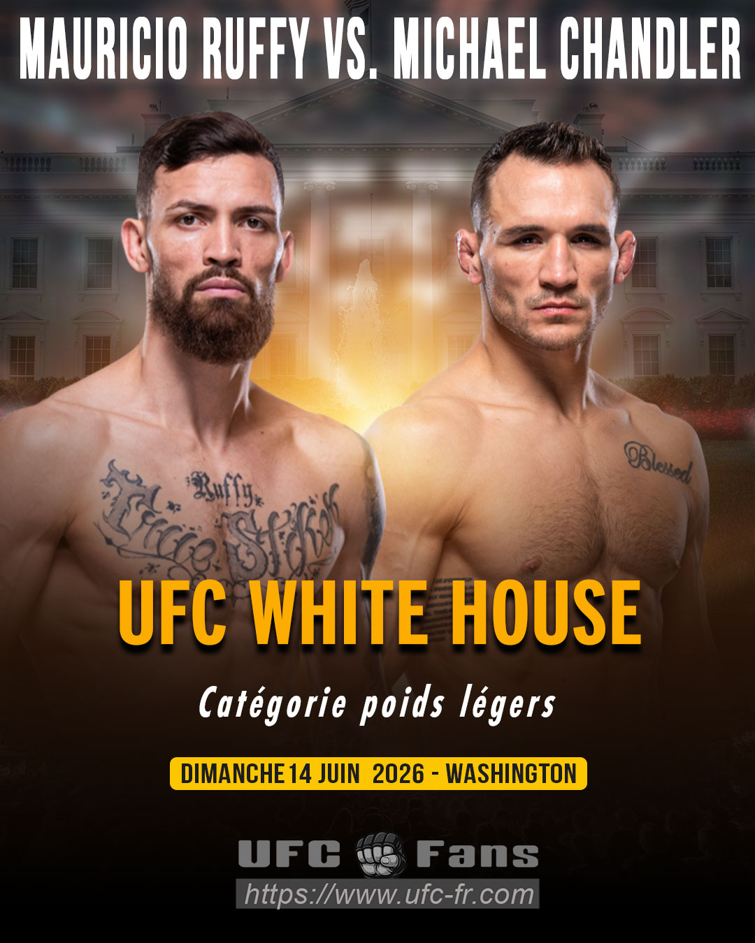 UFC FREEDOM 250 - Mauricio Ruffy vs Michael Chandler UFC FREEDOM 250 - Mauricio Ruffy vs Michael Chandler