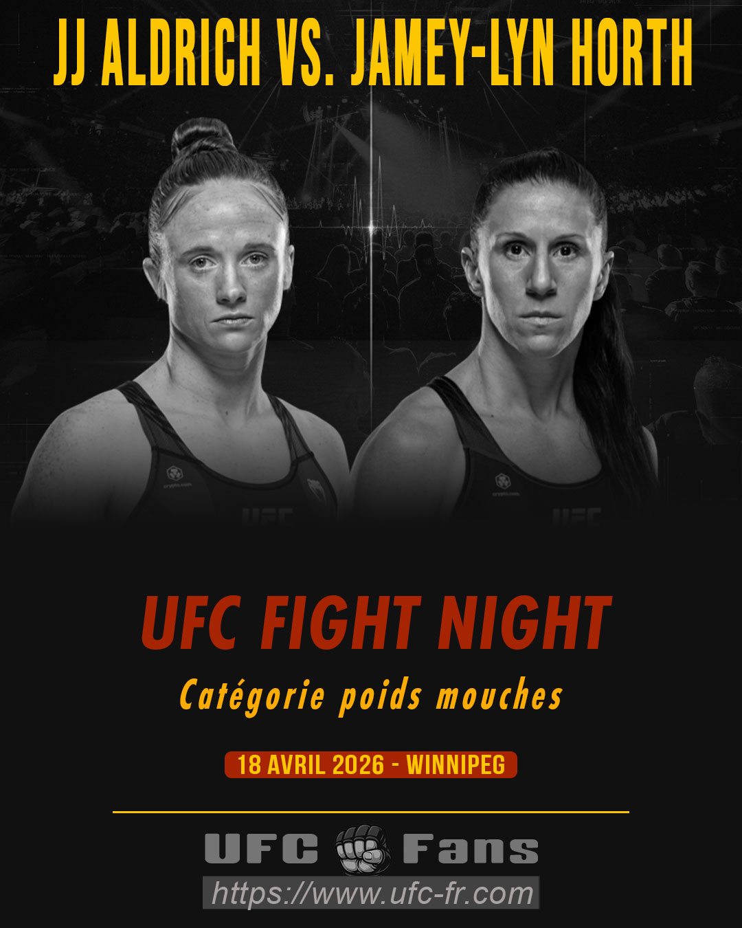 UFC FIGHT NIGHT 273 - JJ Aldrich vs Jamey-Lyn Horth UFC FIGHT NIGHT 273 - JJ Aldrich vs Jamey-Lyn Horth