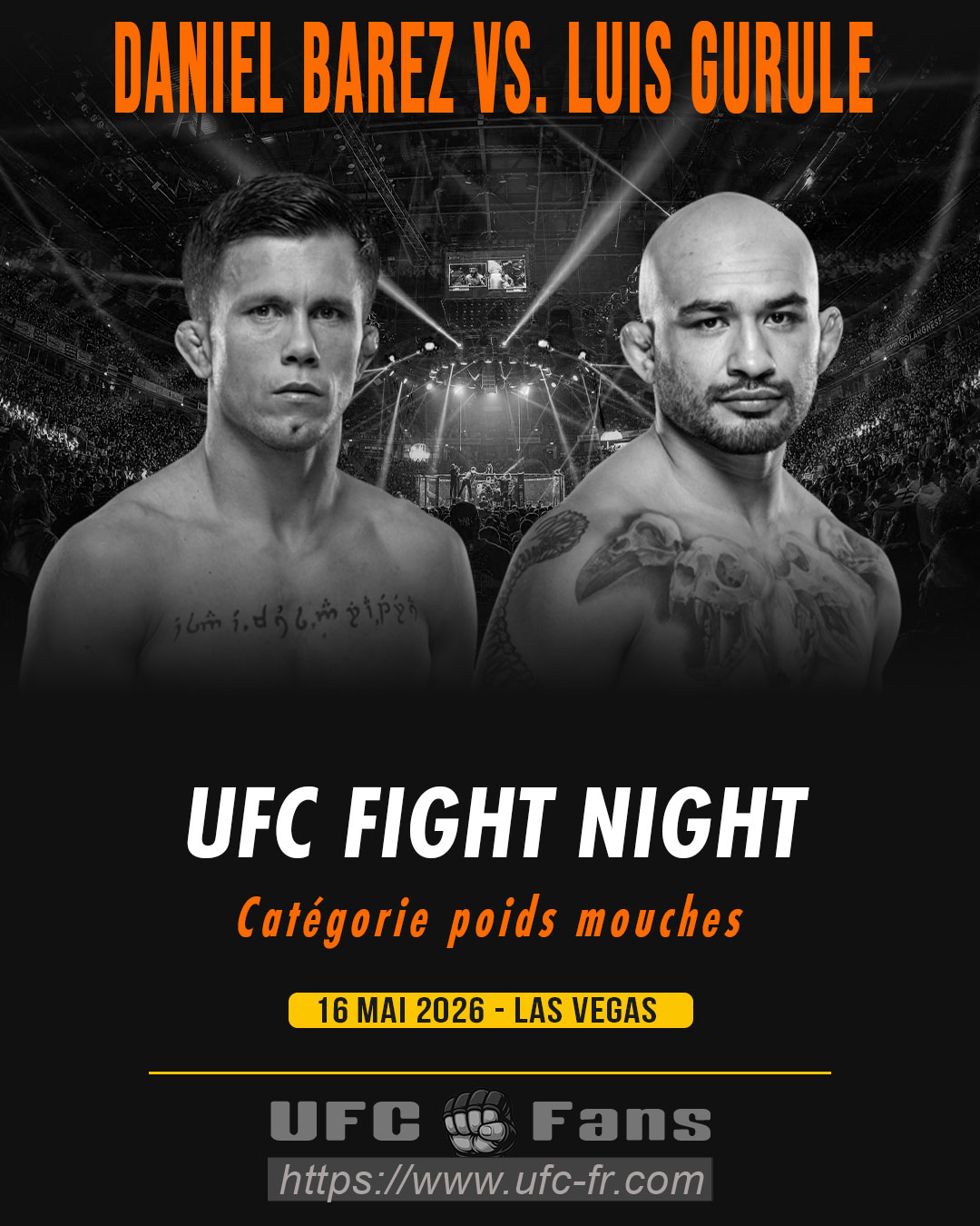 UFC FIGHT NIGHT 276 - Daniel Barez vs Luis Gurule UFC FIGHT NIGHT 276 - Daniel Barez vs Luis Gurule