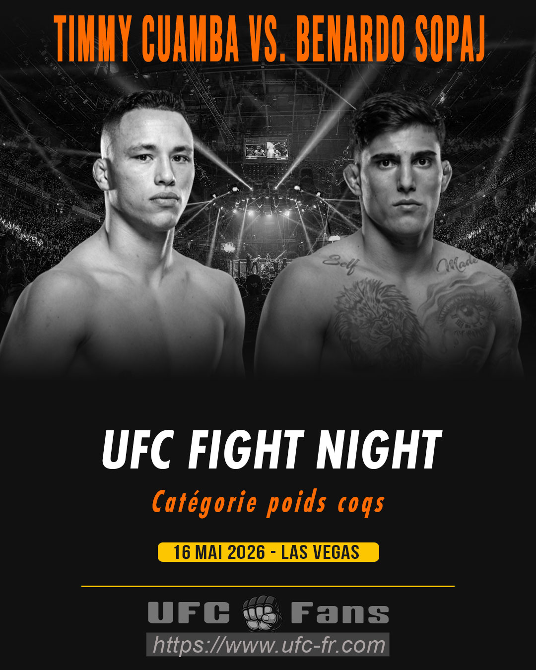 UFC FIGHT NIGHT 276 - Timmy Cuamba vs Benardo Sopaj UFC FIGHT NIGHT 276 - Timmy Cuamba vs Benardo Sopaj