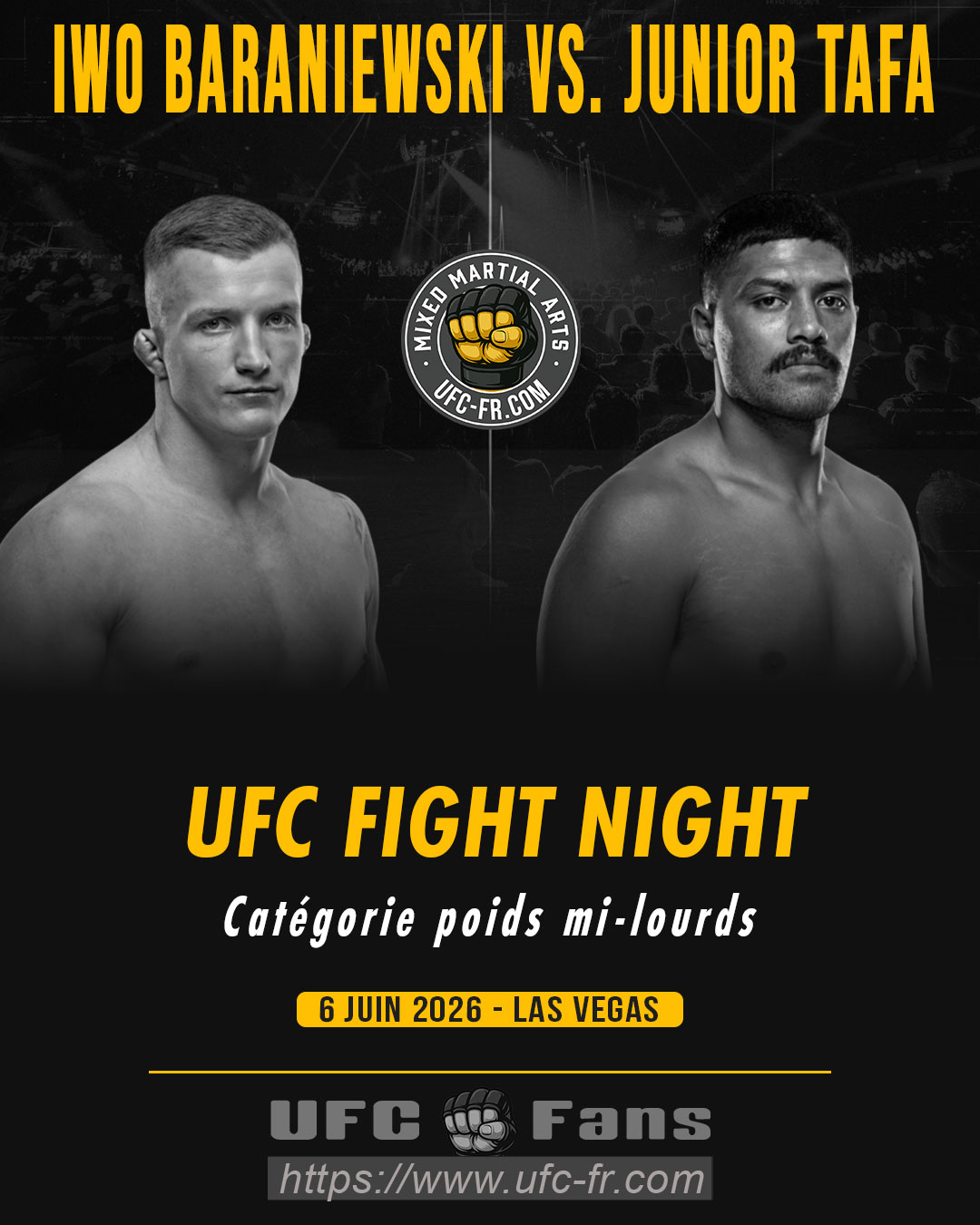UFC FIGHT NIGHT 278 - Iwo Baraniewski vs Junior Tafa UFC FIGHT NIGHT 278 - Iwo Baraniewski vs Junior Tafa