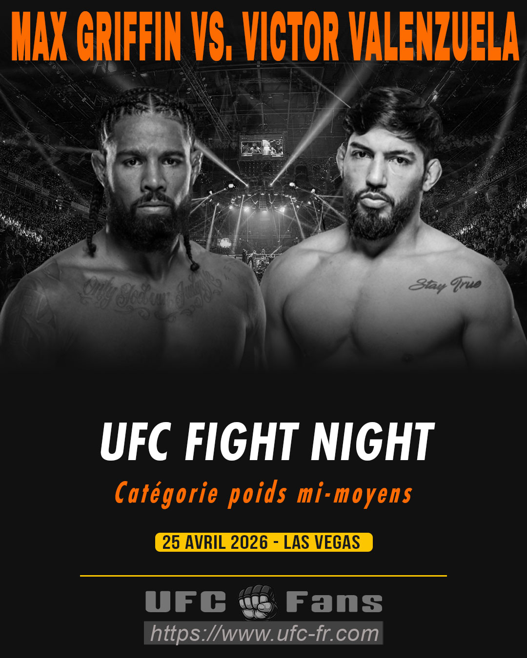 UFC FIGHT NIGHT 274 - Max Griffin vs Victor Valenzuela UFC FIGHT NIGHT 274 - Max Griffin vs Victor Valenzuela