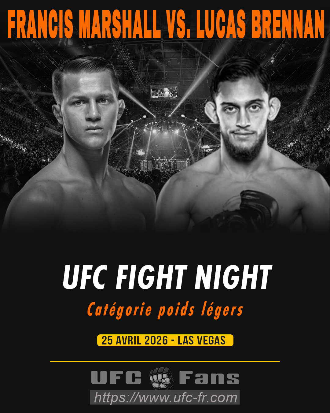 UFC FIGHT NIGHT 274 - Francis Marshall vs Lucas Brennan UFC FIGHT NIGHT 274 - Francis Marshall vs Lucas Brennan