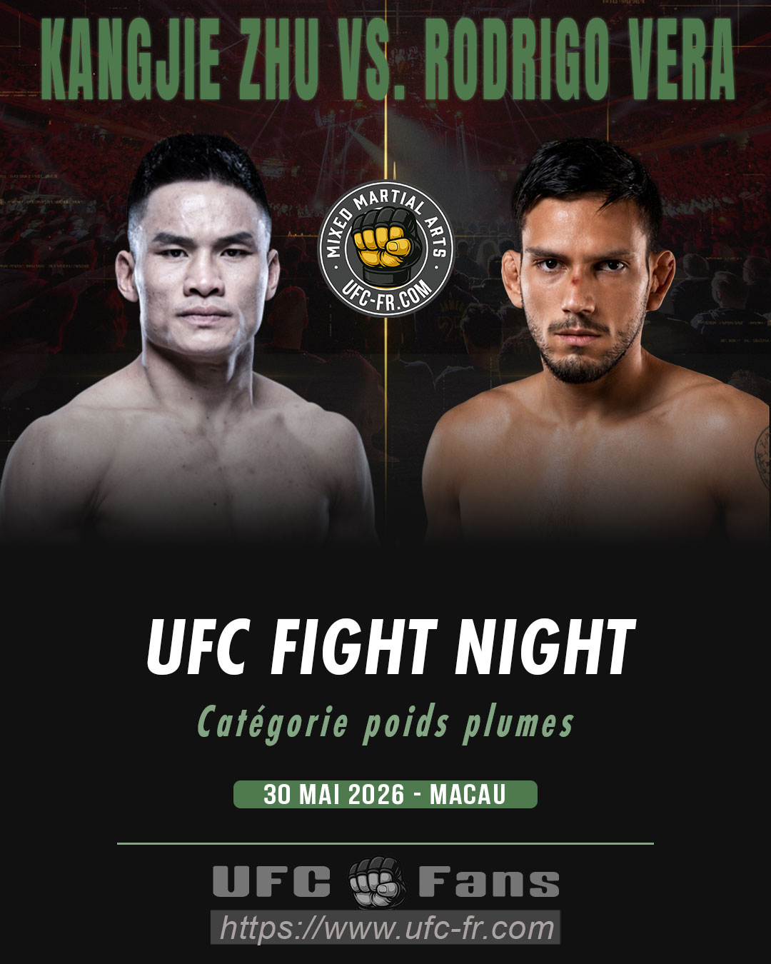 UFC FIGHT NIGHT 277 - Kangjie Zhu vs Rodrigo Vera UFC FIGHT NIGHT 277 - Kangjie Zhu vs Rodrigo Vera