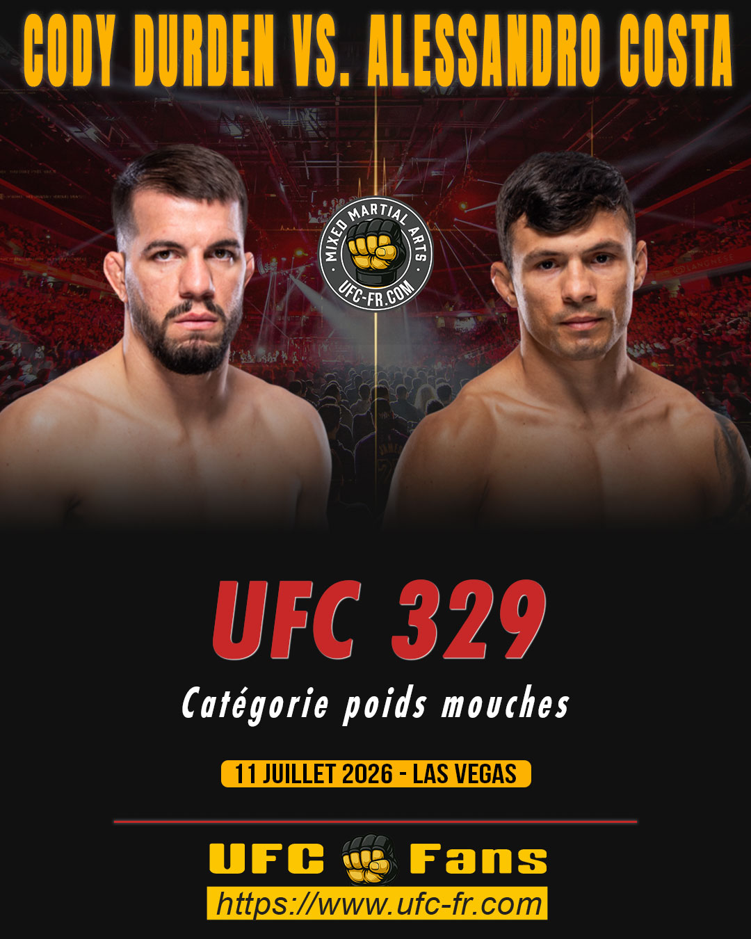 UFC 329 - Cody Durden vs Alessandro Costa