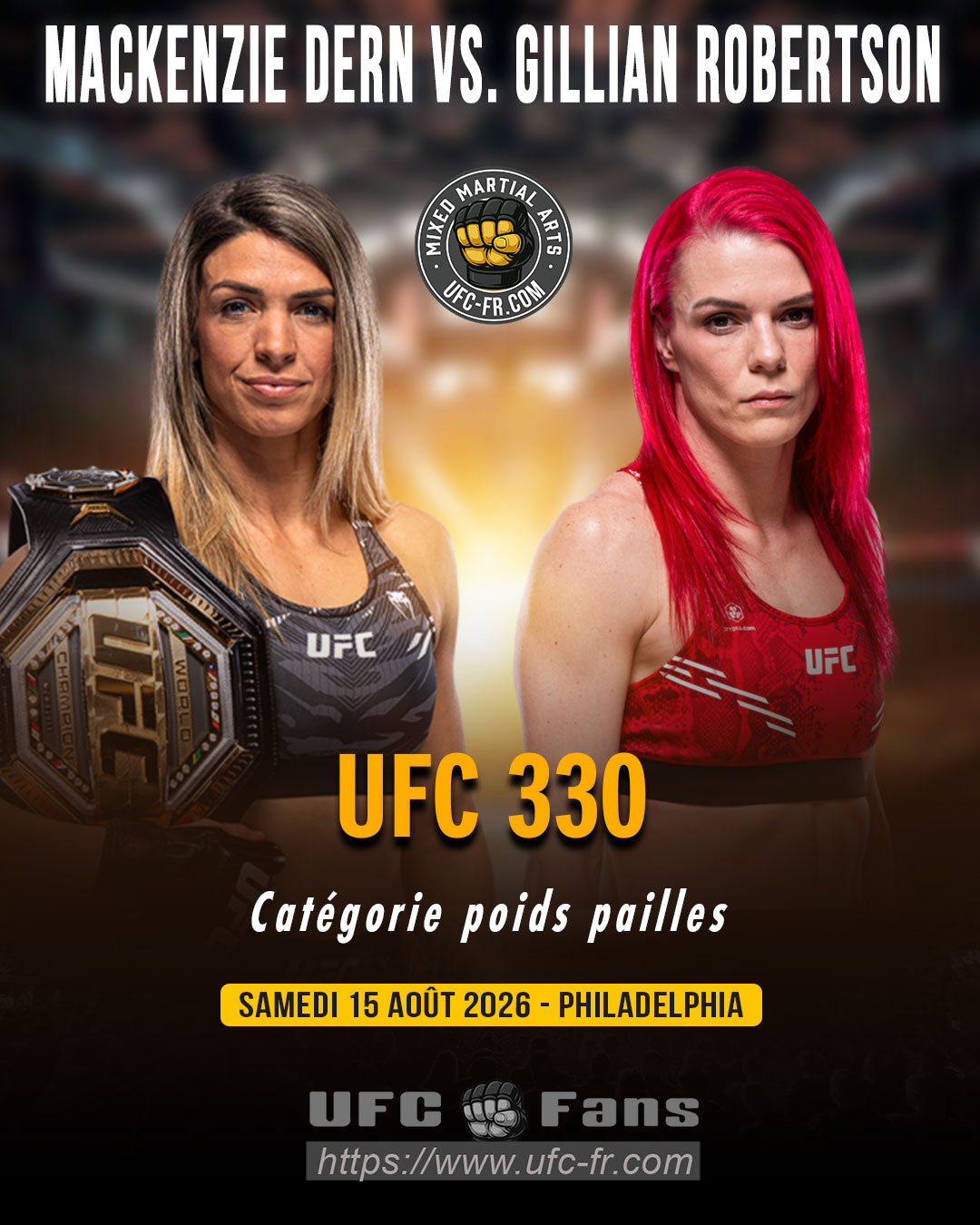 UFC 330 - Mackenzie Dern vs Gillian Robertson UFC 330 - Mackenzie Dern vs Gillian Robertson
