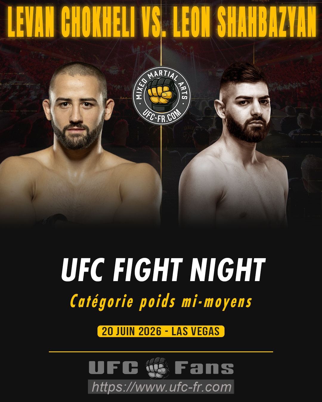 UFC FIGHT NIGHT 279 - Levan Chokheli vs Leon Shahbazyan