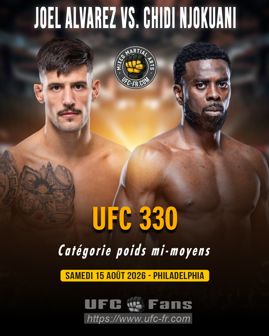 UFC 330 - Joel Alvarez vs Chidi Njokuani UFC 330 - Joel Alvarez vs Chidi Njokuani
