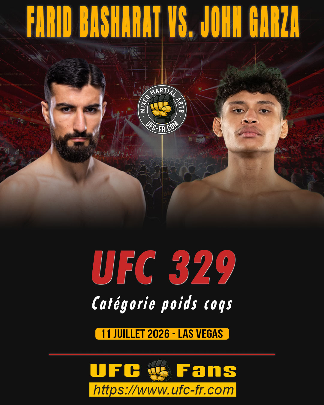 UFC 329 - Farid Basharat vs John Garza UFC 329 - Farid Basharat vs John Garza