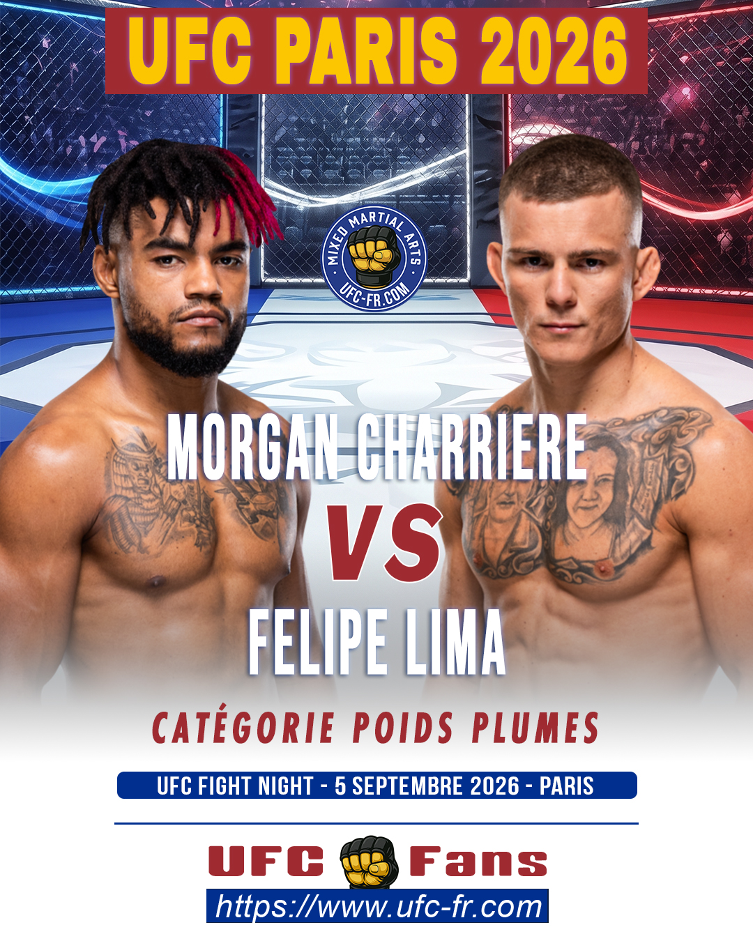 UFC FIGHT NIGHT 287 - Morgan Charriere vs Felipe Lima UFC FIGHT NIGHT 287 - Morgan Charriere vs Felipe Lima
