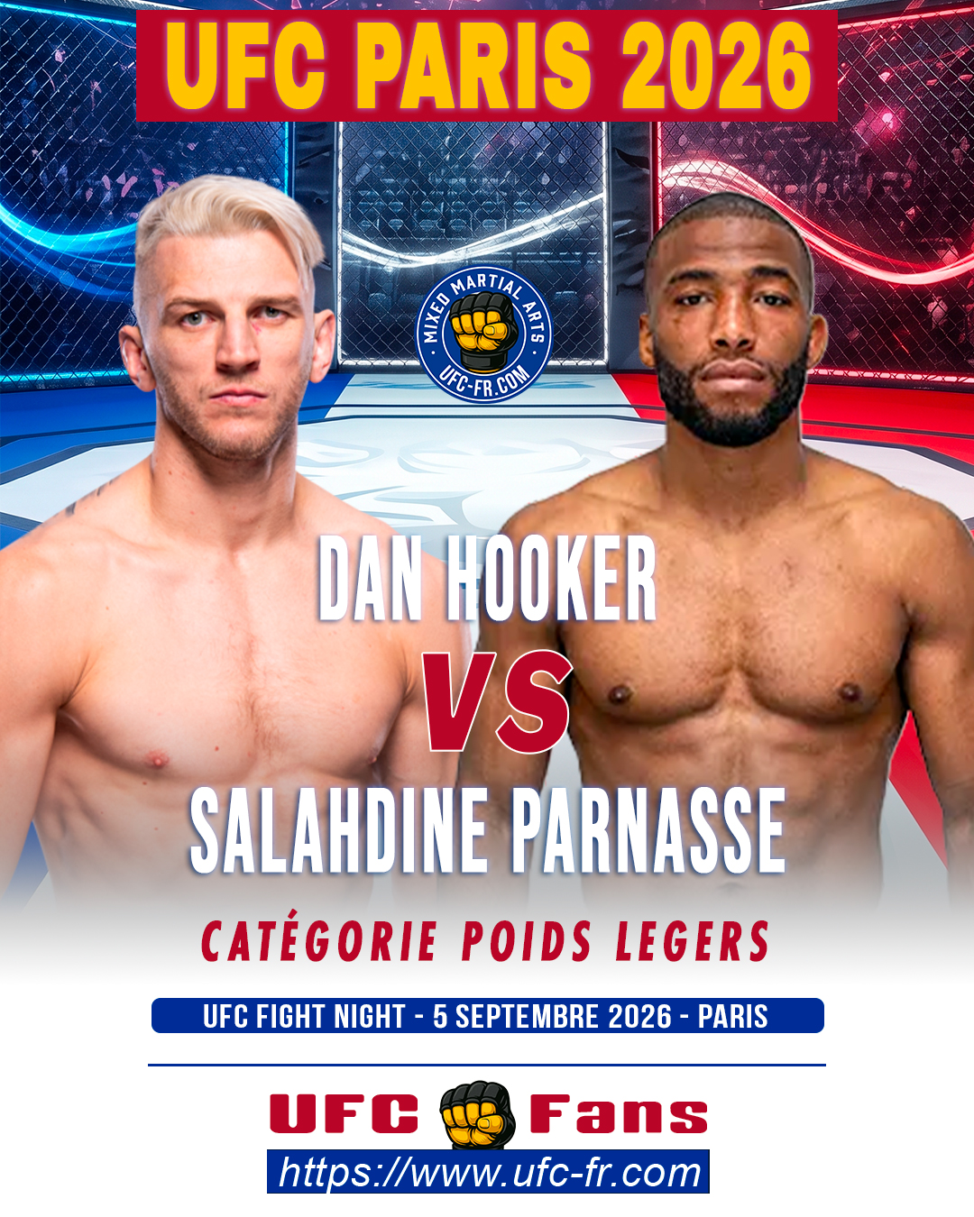 UFC FIGHT NIGHT 287 - Dan Hooker vs Salahdine Parnasse UFC FIGHT NIGHT 287 - Dan Hooker vs Salahdine Parnasse