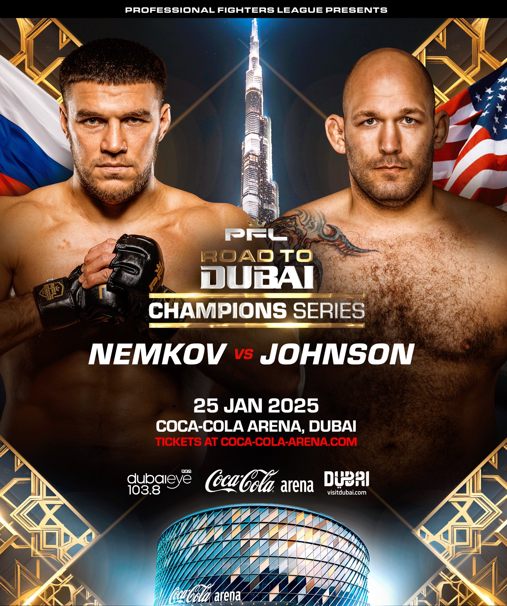 Bellator Champions Series - Nurmagomedov vs. Hughes - Vadim Nemkov vs Timothy Johnson