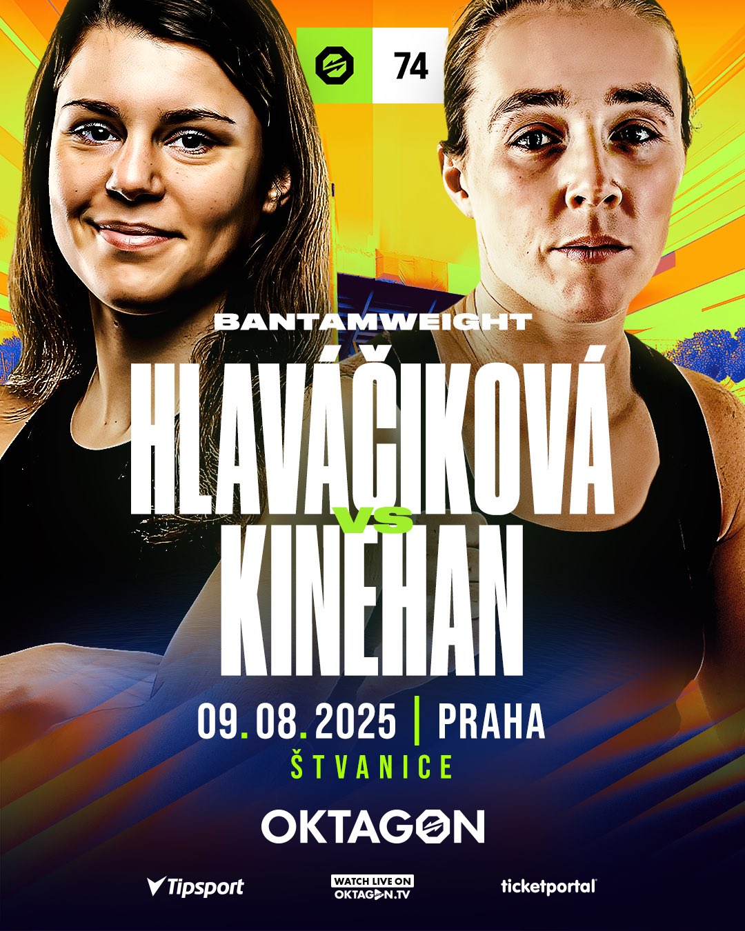 Oktagon 74 - Bolander vs. Szabova - Michaela Hlavacikova vs Niamh Kinehan Oktagon 74 - Bolander vs. Szabova - Michaela Hlavacikova vs Niamh Kinehan