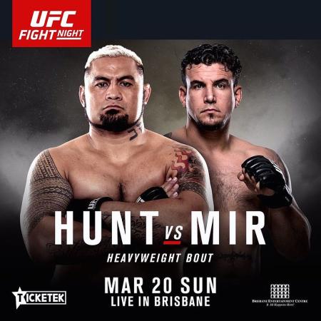 UFC FIGHT NIGHT 85 - HUNT VS. MIR