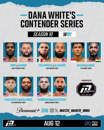 Contender Series 2026 - Week 1