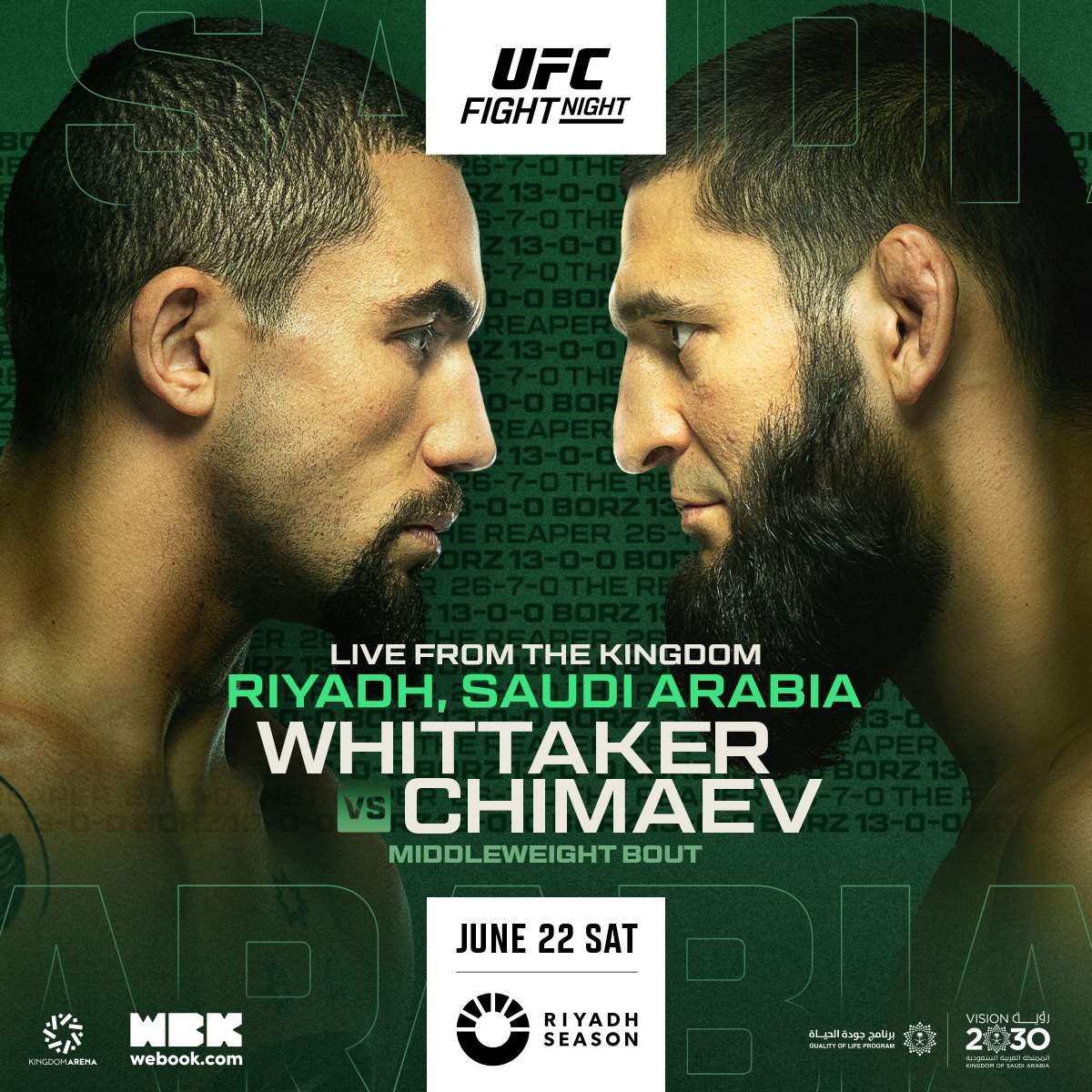 UFC on ABC 6 - Riyadh - Poster et affiche