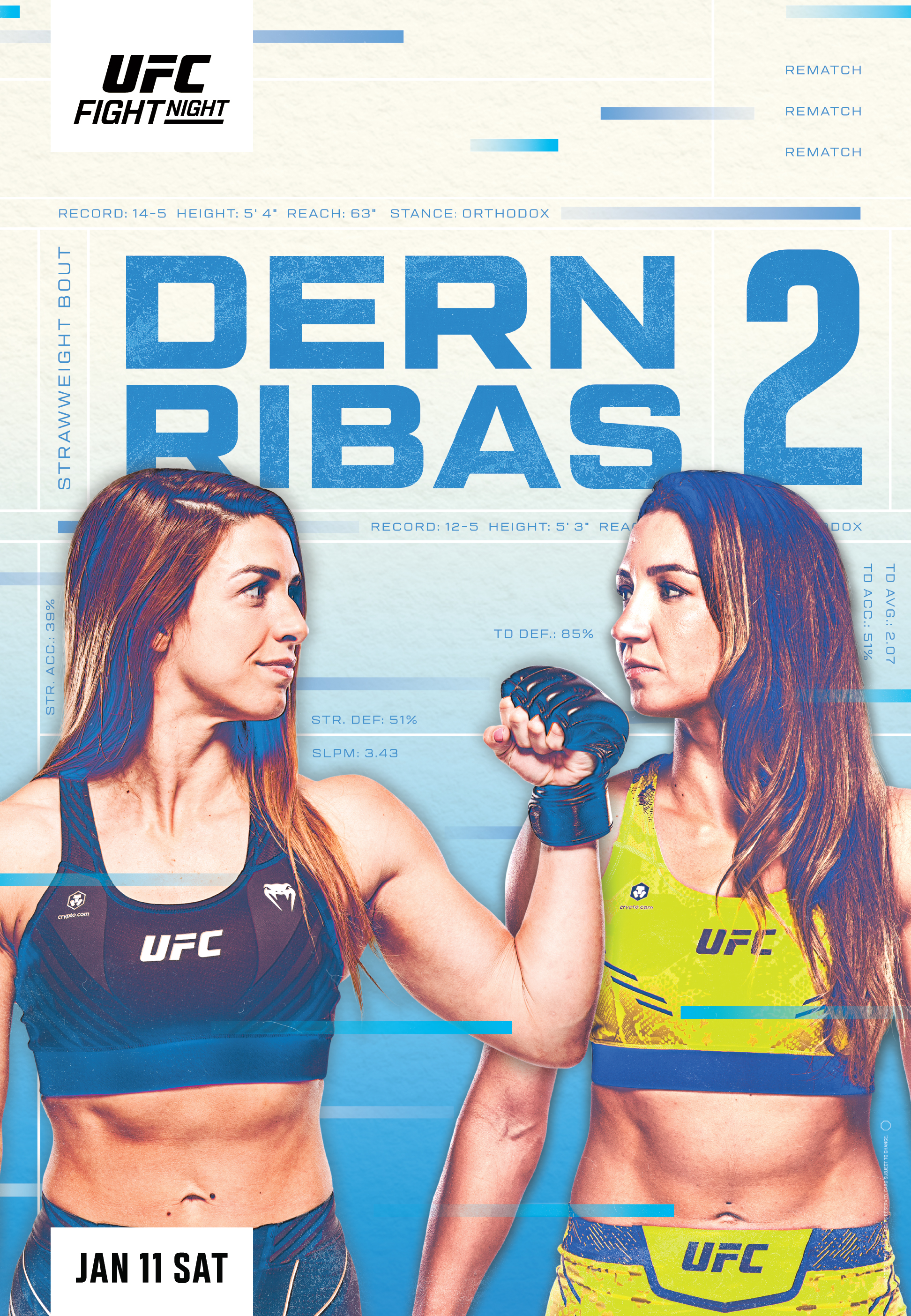 UFC on ESPN+ 107 - Las Vegas - Poster et affiche