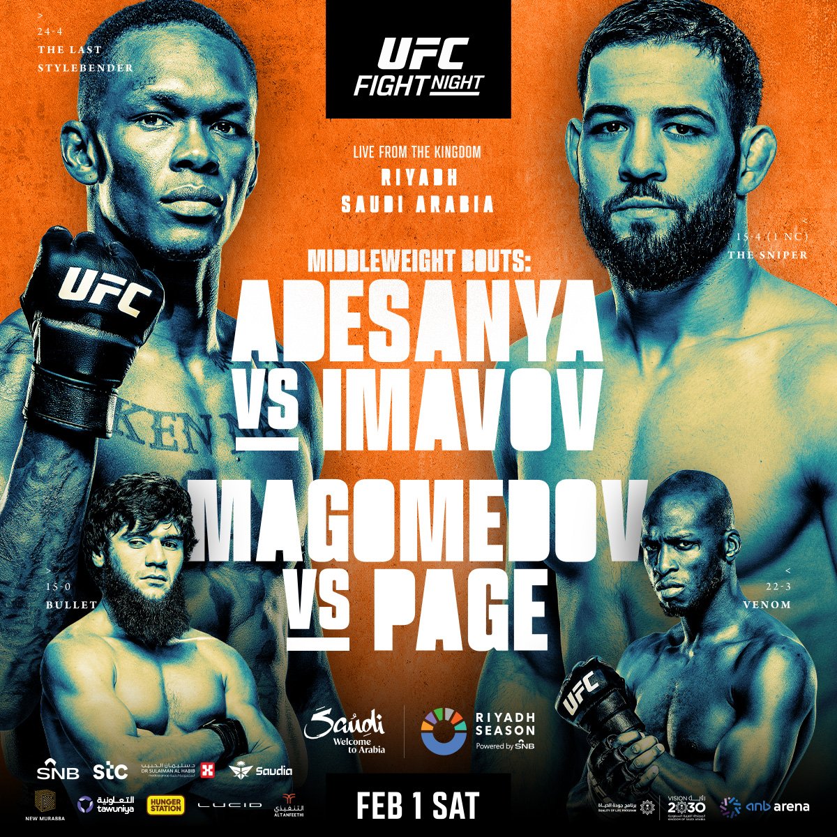 UFC on ESPN+ 108 - Riyadh - Poster et affiche