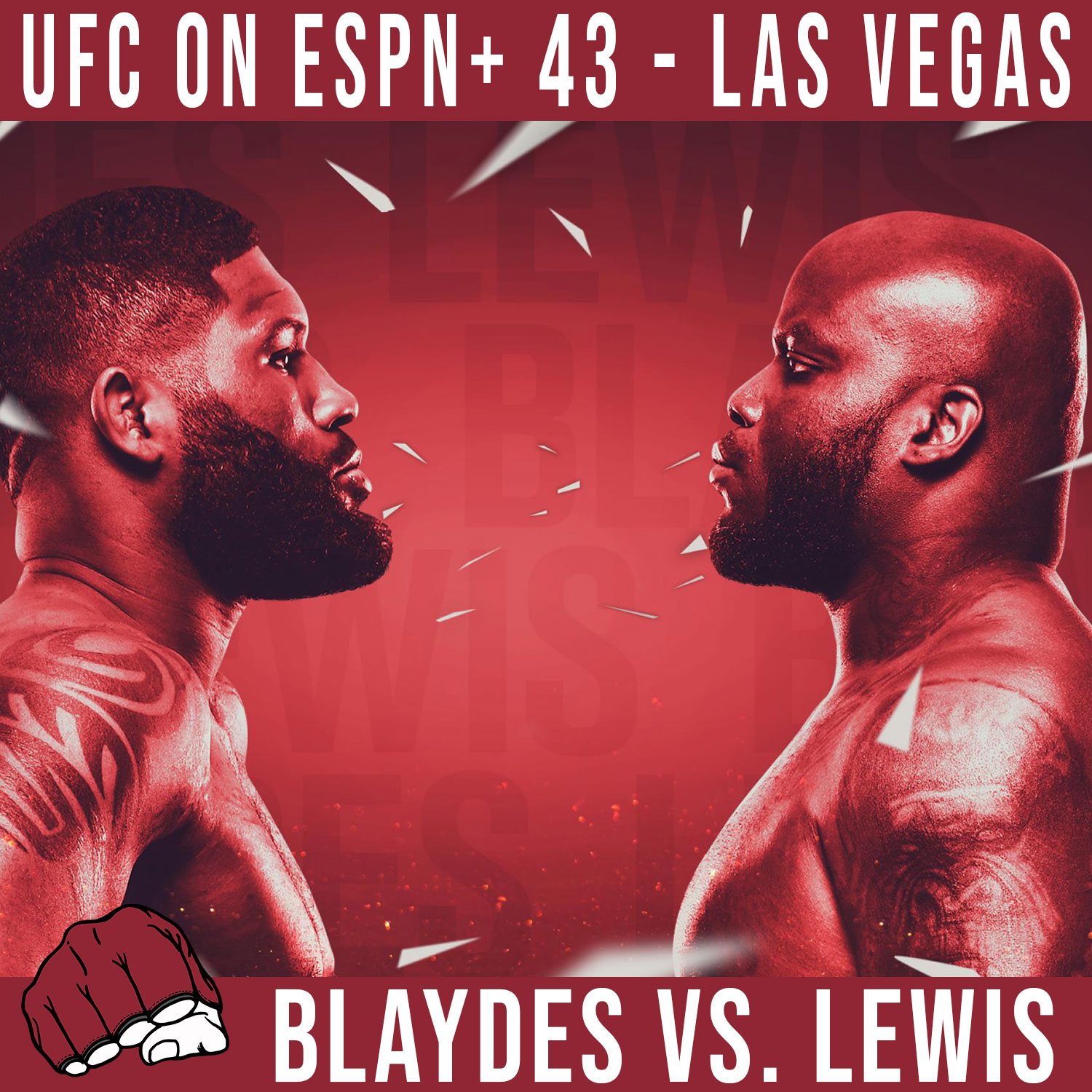 UFC ON ESPN+ 43 Las Vegas - Horaires