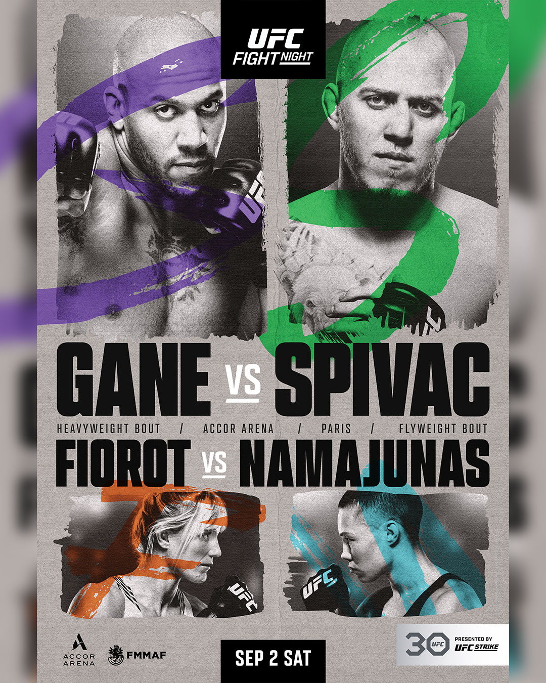 UFC on ESPN+ 84 - Paris - Poster et affiche