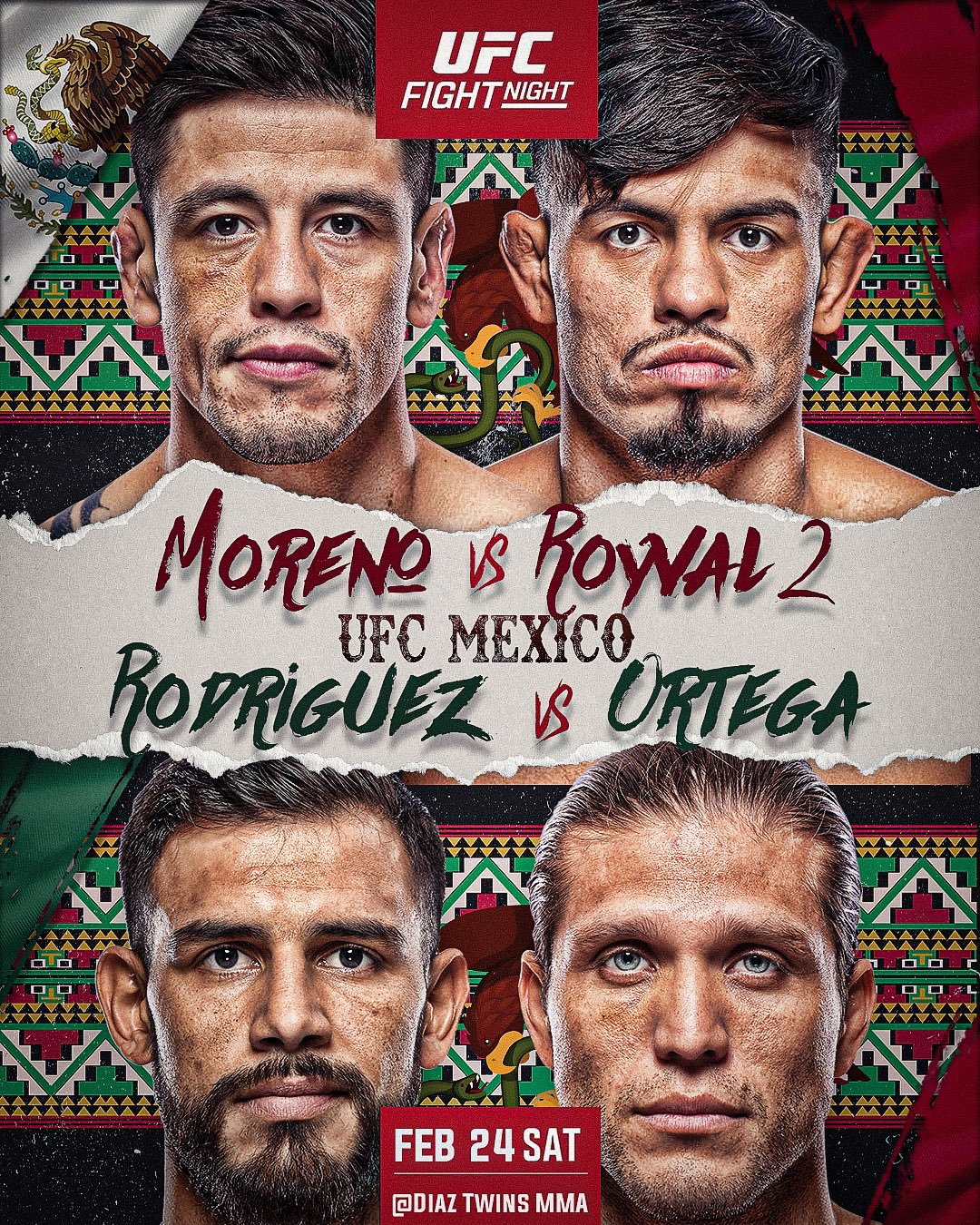 UFC on ESPN+ 95 - Mexico City - Poster et affiche