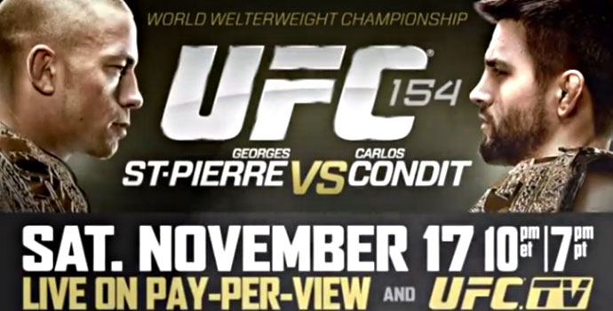 Poster/affiche UFC 154