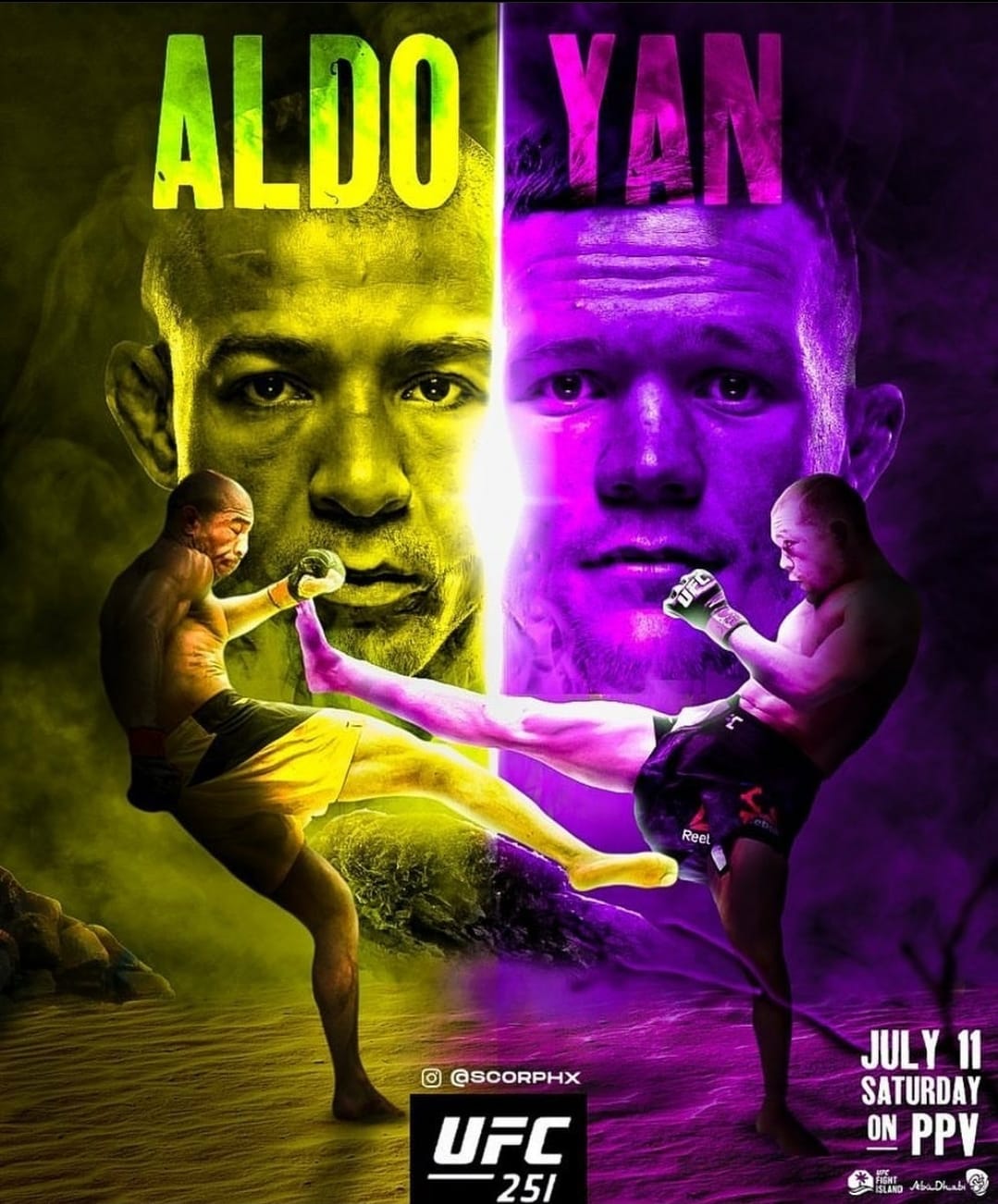 UFC 251 - Abu Dhabi - Poster et affiche
