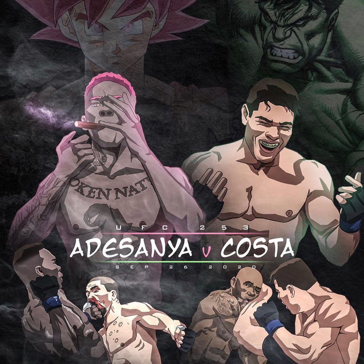 UFC 253 - Abu Dhabi  - Posters des fans