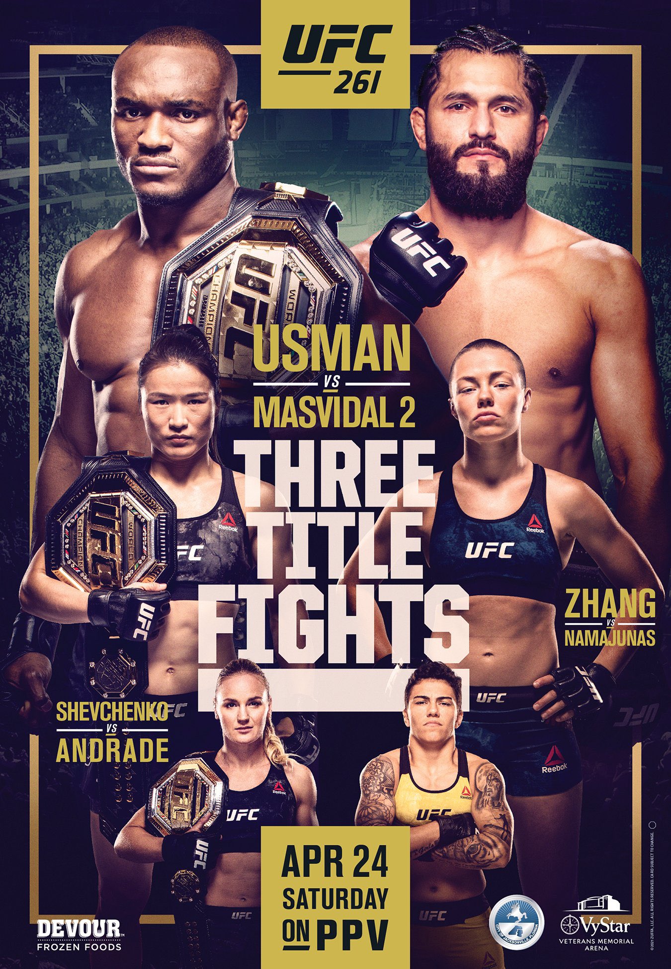UFC 261 - Jacksonville - Poster et affiche