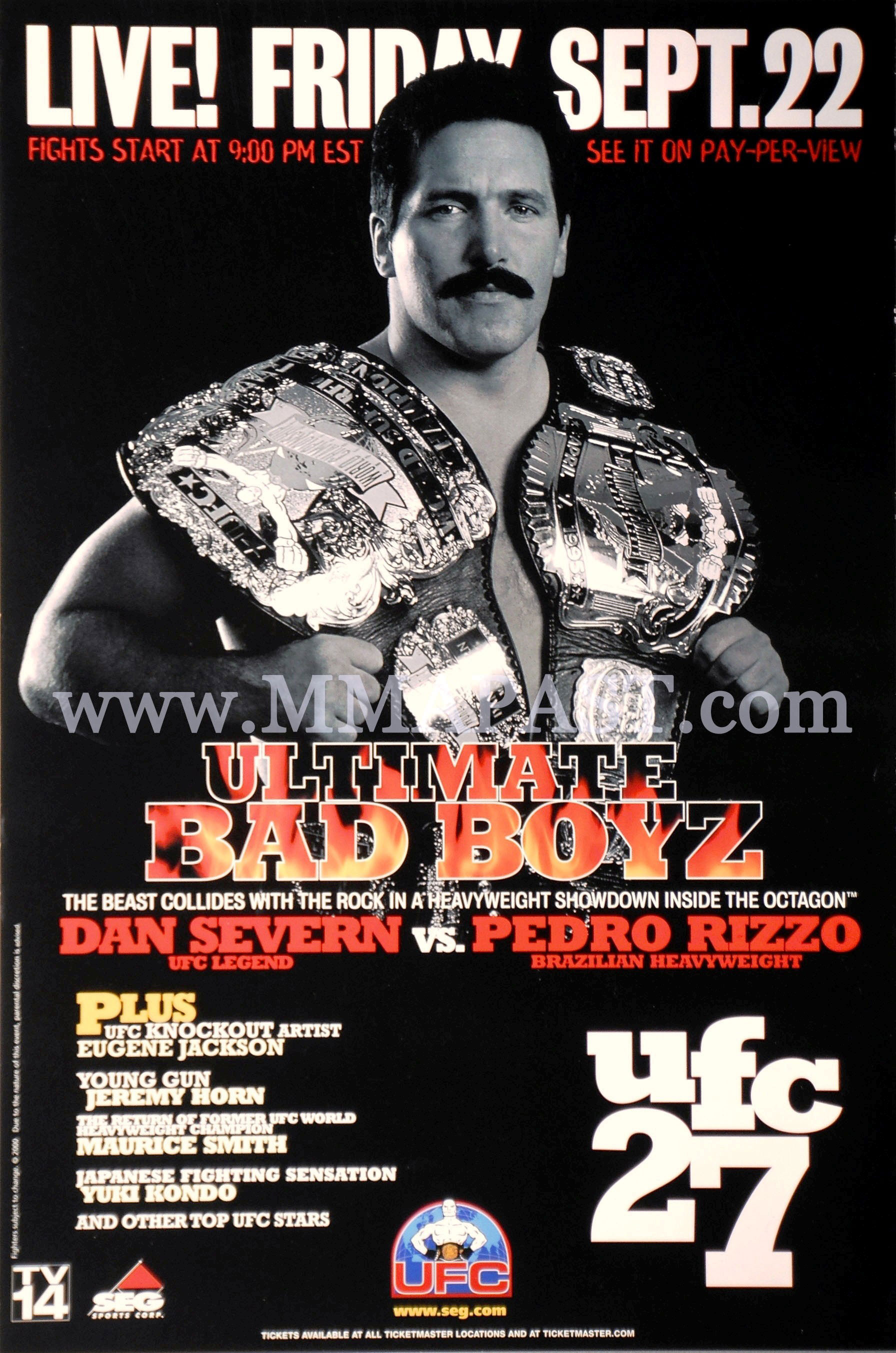 Poster/affiche UFC 27