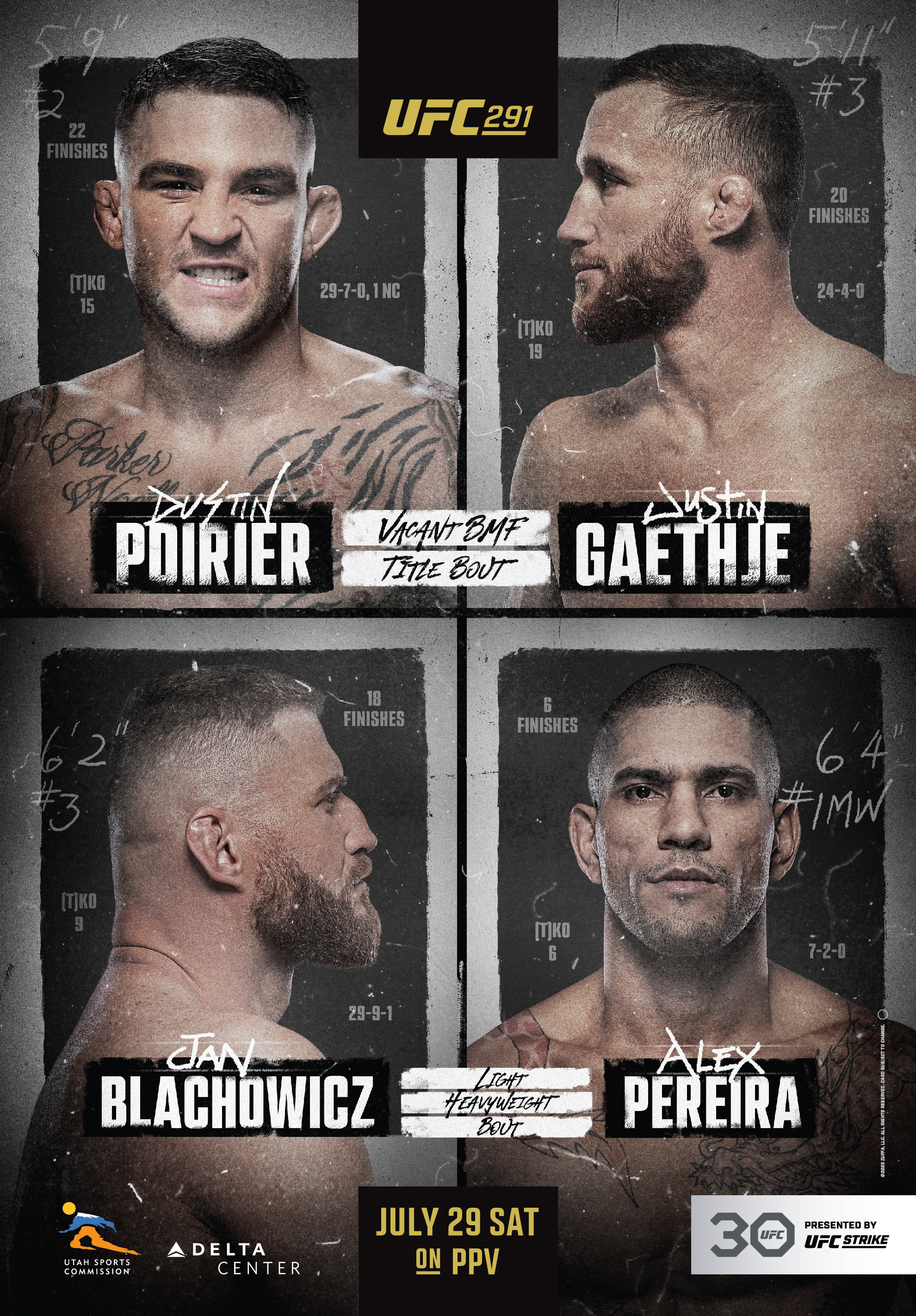 UFC 291 - Salt Lake City - Poster et affiche