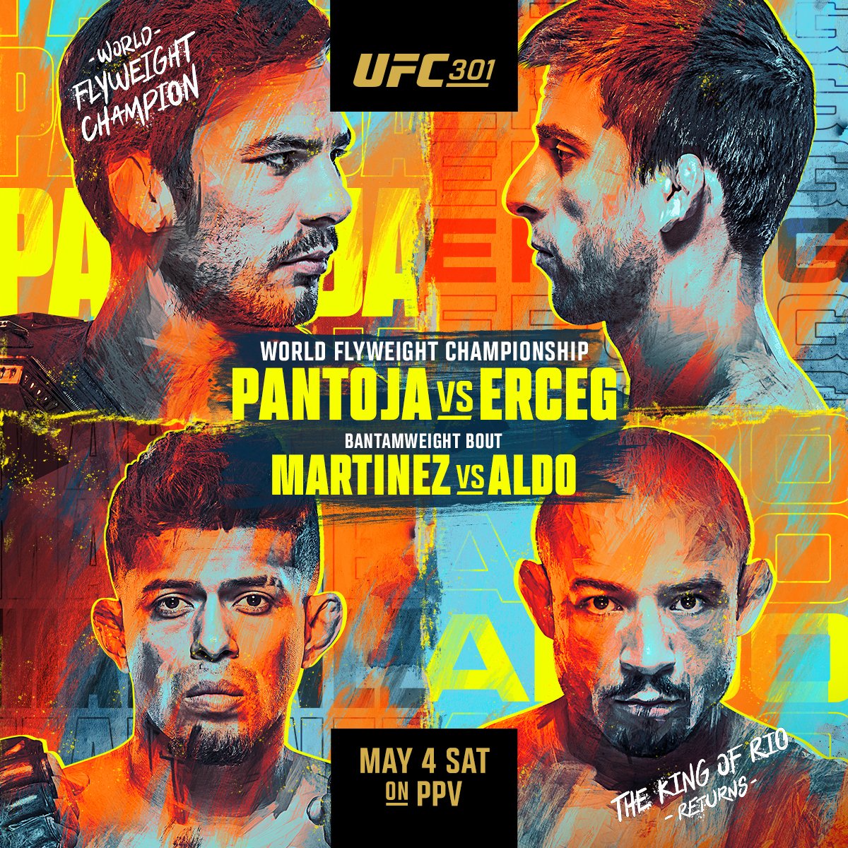 UFC 301 - Rio de Janeiro - Poster et affiche