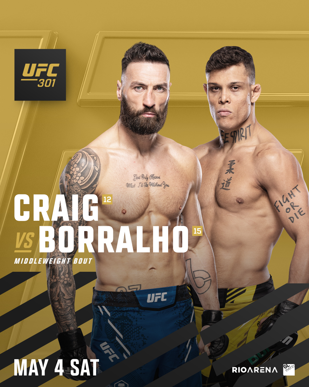 UFC 301 - Rio de Janeiro - Poster et affiche