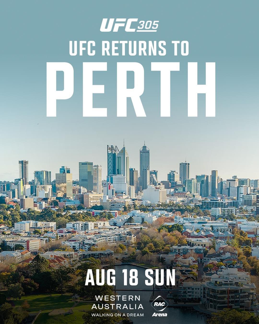 UFC 305 - Perth - Poster et affiche