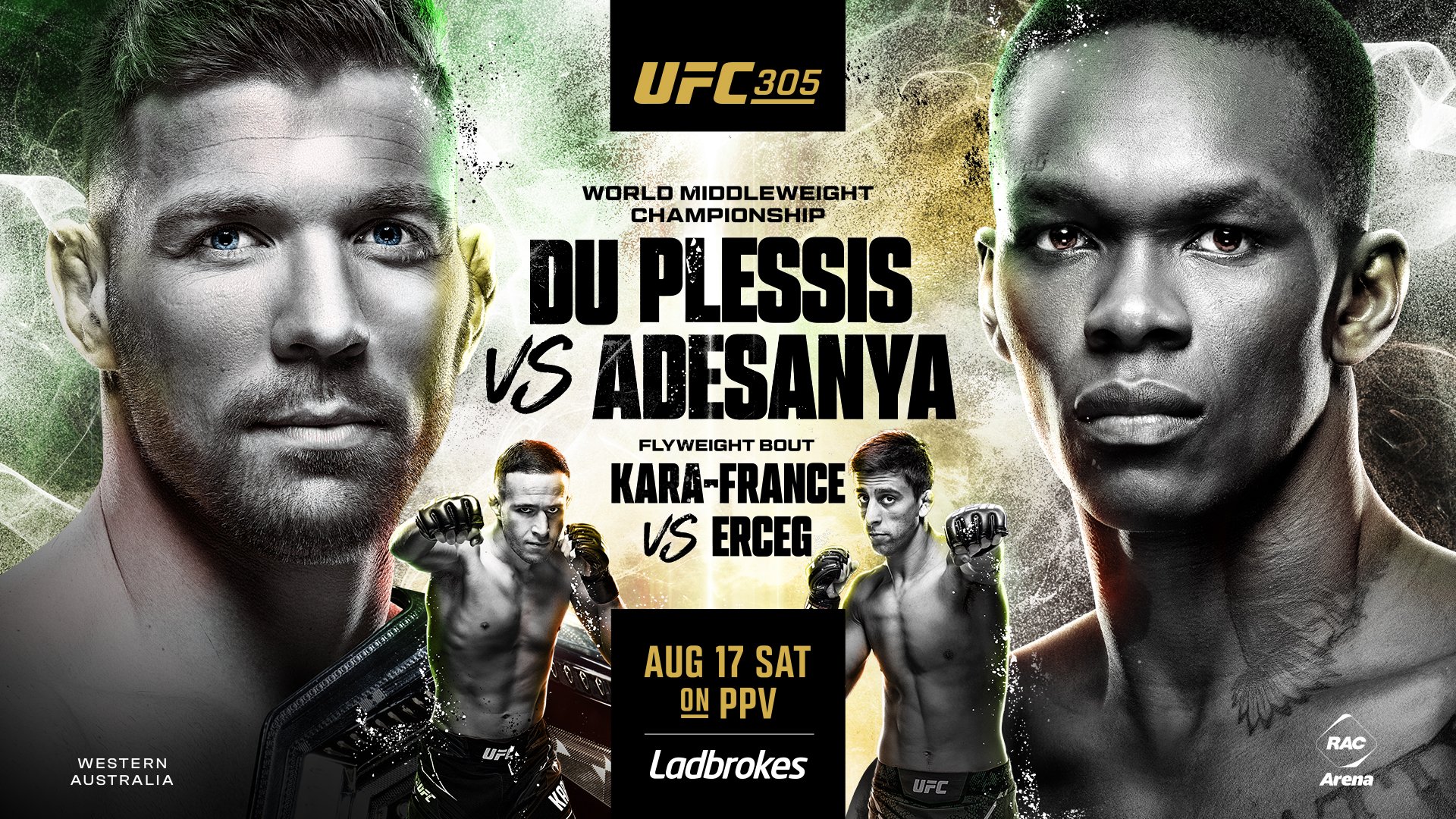 UFC 305 - Les posters et les affiches | Perth - UFC Fans