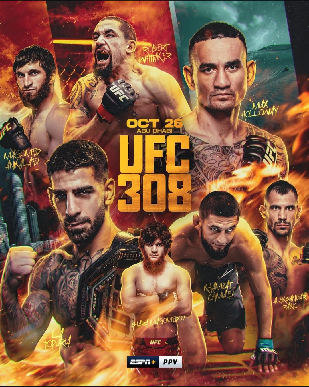 UFC 308 - Abu Dhabi - Poster et affiche