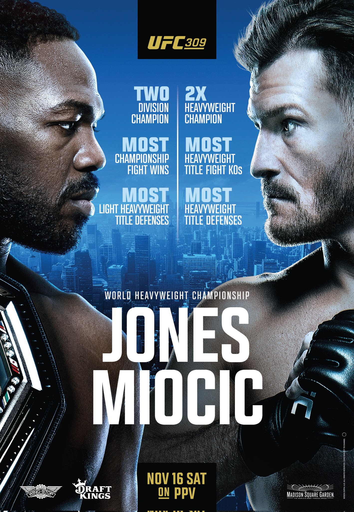 UFC 309 - New York - Poster et affiche