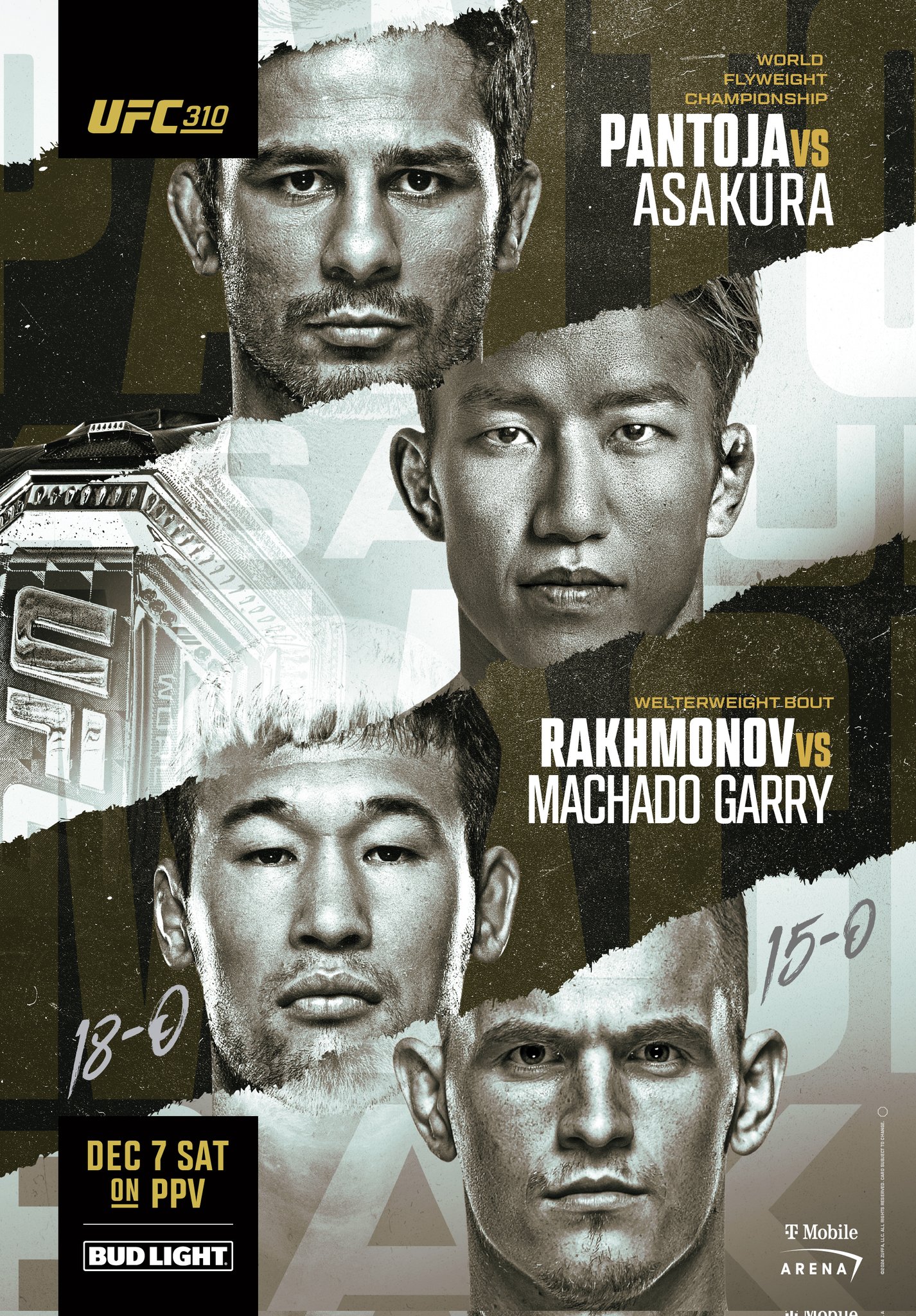 UFC 310 - Las Vegas - Poster et affiche