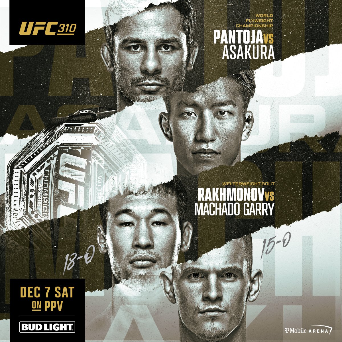 UFC 310 - Las Vegas - Poster et affiche