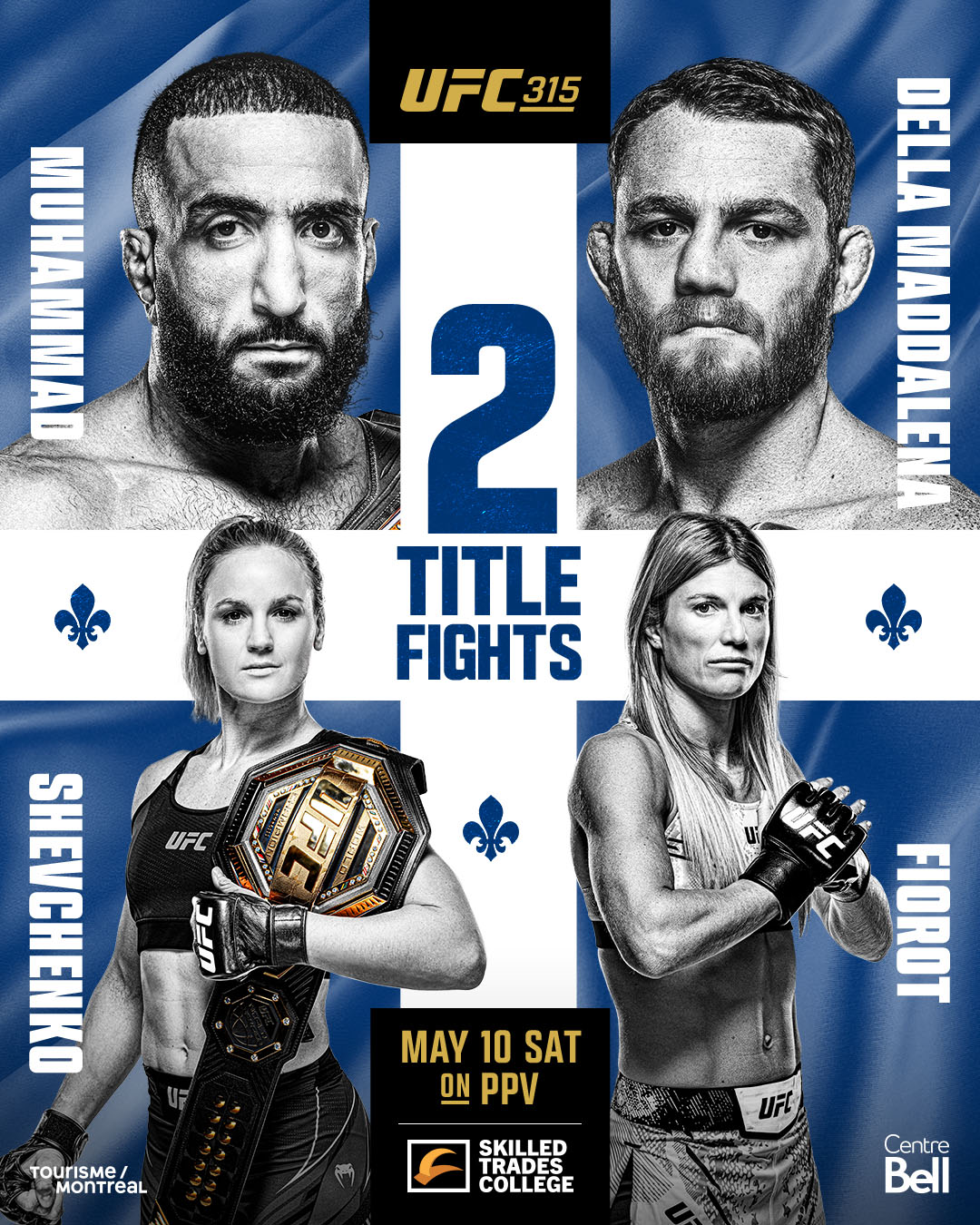 UFC 315 - Montreal - Poster et affiche
