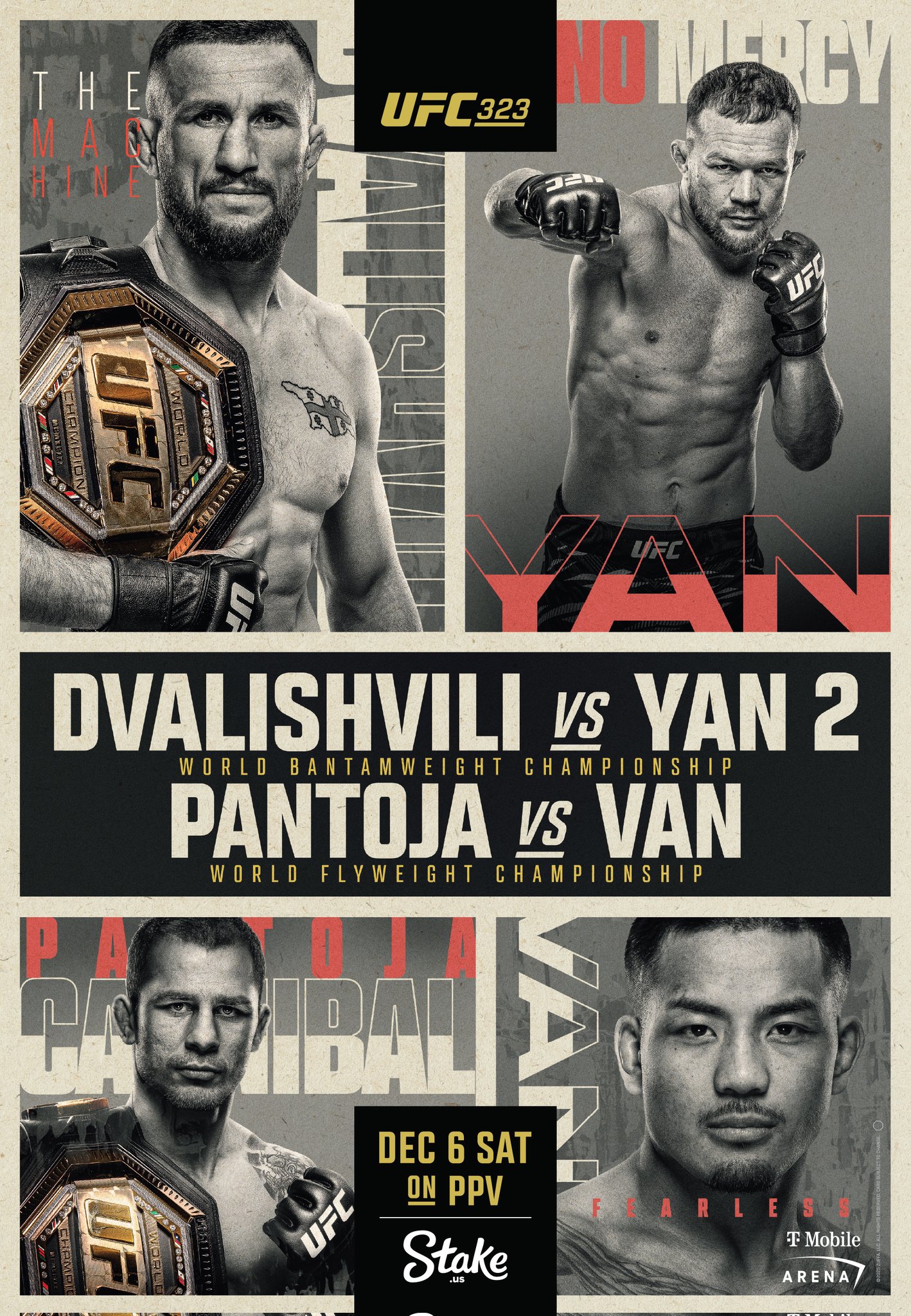 UFC 323 - Las Vegas - Poster et affiche