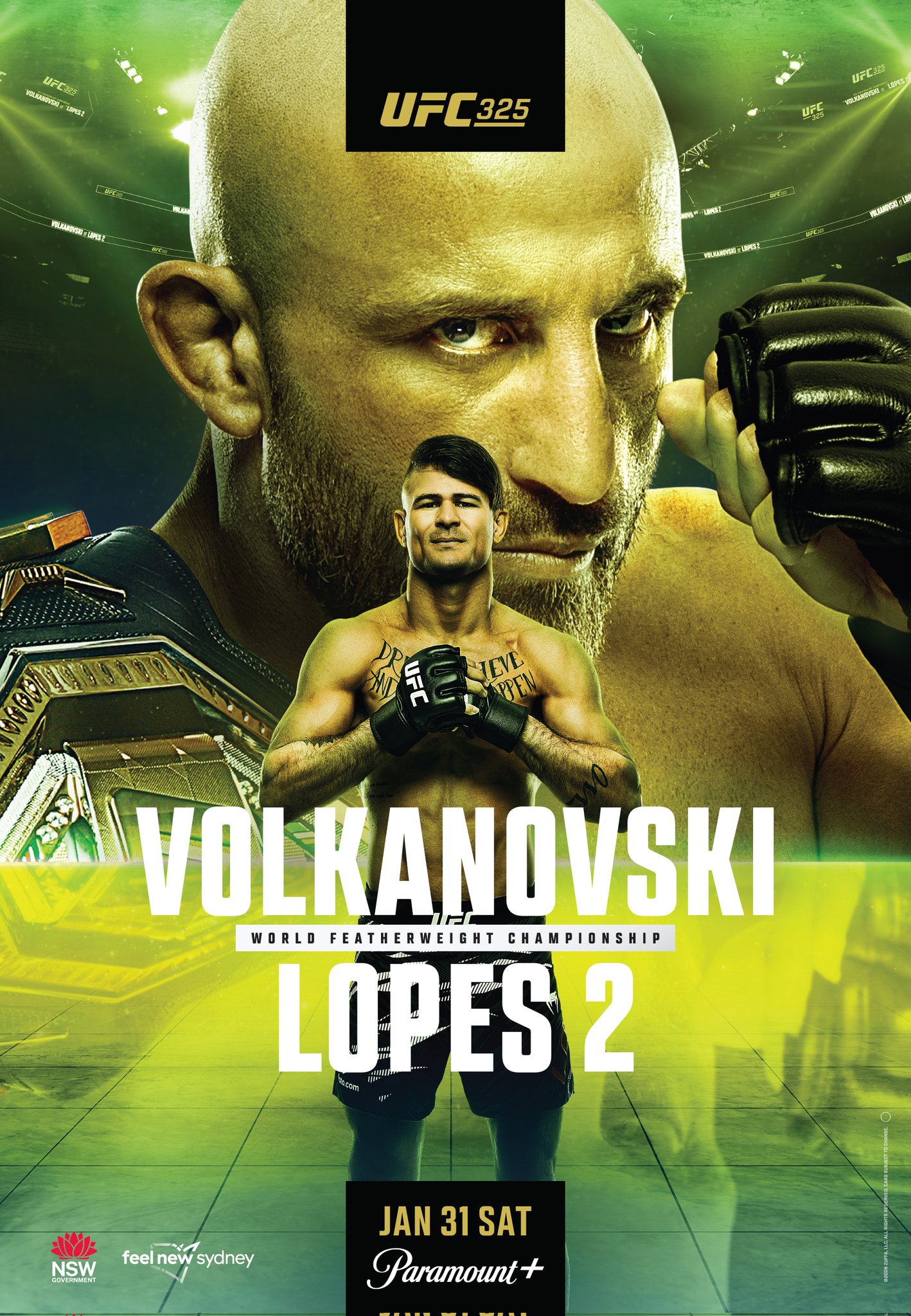 UFC 325 - Sydney - Poster et affiche